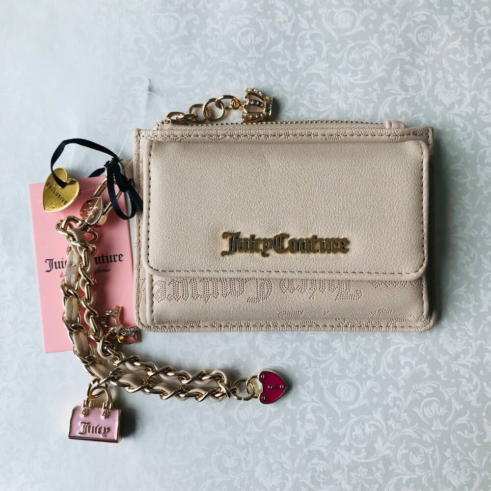 Juicy Couture Princess  Wristlet w Dual Fold